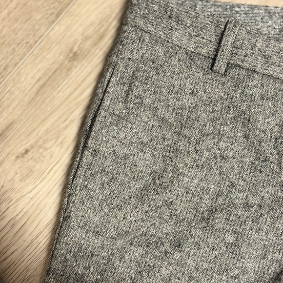 Theory Wool Blend Heather Gray Trousers Dress Pants Sz.6 Quiet Luxury Neutral - Picture 4 of 10